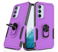 PREDCFVY For Samsung Galaxy A54 5G Case,Full Body Heavy Duty Shockproof Metal Ring Kickstand Protection Cover For(Purple)