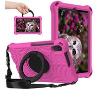 PREDCFVY For Samsung Galaxy Tab A 8.4 2020 SM-T307u Kids - Dropproof Lightweight EVA Case,360 Degree Rotating Multi-Function Handle Kickstand(ROSE RED)