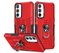PREDCFVY Full Protective Case For Samsung Galaxy A54 5G,Heavy Duty Hybrid Shockproof with [360° Rotatable Kickstand] TPU Bumper Drop Covers(Red)