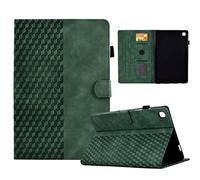 PREDCFVY Premium Leather Case For Samsung Tab A7 Lite 8.7"（2021） T220/T225 Tablet,Smart Magnetic Flip Fold Stand Protective Cover with Pen Holder and Card Slot(Green)