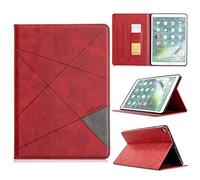 PREDCFVY Premium PU Leather Case For iPad Pro 10.2inch .5inch 2017/2019,Smart Magnetic Flip Fold Stand with Card Slot/Auto Sleep Wake Protective Cover For Man/Woman(Red)