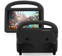 PREDCFVY Tablet Case For Samsung Galaxy Tab 8.0 T290/T295 Silicon For Kids, For Shockproof Lightweight Dropproof Stand,with Handle and Kickstand(Black)