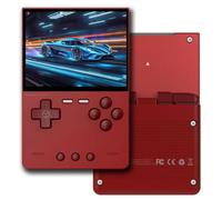 Prede Handheld Games Console 3.2-Inches 1024x768 IPS Screen Portable Game Handheld Gaming Player 3000mAh Long-Life Rechargable Battery Retro Video Game Player-Red||64G