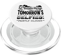 Predicting Tomorrows Selfies Partly Cloudy Meteorologist PopSockets PopGrip for MagSafe