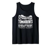 Predicting Tomorrows Selfies Partly Cloudy Weatherman Tank Top