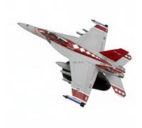 predolo 1/100 Jet Model No Assembly Required Die-Cast Fighter Jet Model Interchangeable Landing Gear Metal Aircraft with Stand