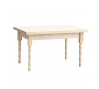 predolo 1:12 Scale Dollhouse Table DIY Endeavor 1:12 Scale Furniture Simple Design Unfinished Doll Table for Hobbyists, Collectors, Diorama
