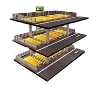 predolo 1/64 DICAST Model Organizer Desktop Decoration Layout Background Parking, American 3 Layer