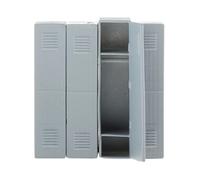 predolo 1:64 Scale Car Model Garage Figure Scenario Models for Race Medal People Old Man Locker Model Figures, Wardrobe