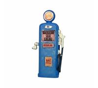 predolo 1/64 Scale Gas Pump Realistic Detail Micro Landscape Ornament Resin Material Diorama Accessory for Garage Scene, Blue