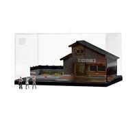 predolo 1:64 Train Station Model Creative Gift Models Scenery Architecture Scene for Micro Landscape, Station with Figure