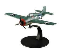 predolo 1/72 Scale Fork-Tailed Devil Fighter Model Display Ornament Historic Warplane Alloy Aircraft Collection WW2 Fighter Plane Model, F4f Wildcat