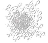predolo 100Pcs Nylon Ties Fixed Head Cable Ties with Screw Mounting Hole Self Locking, 3.6x150mm White