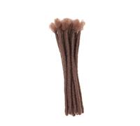 predolo 10Pcs Hair Extensions Dreadlock Fashion Easy Installation 20cm Twist Braid Braiding Hair for Dating Travel Party Daily Use, Deep Brown