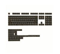predolo 146 Pieces Transparent ASA Profile Keycaps Set For Full Size Keyboard With Smooth Textured Surface Suitable For Gaming Work Tasks, Black