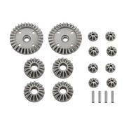 predolo 2 Pieces RC Differential Gear Set Powder Metallurgy Steel Gear Set with Pins Heavy Duty for Rough-Terrain Driving