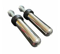 predolo 2 Pieces Squat Rack Plate Pin Easy Assembly Squat Rack Plate Storage Pegs Scratch Guard Strength Training Equipment for Bodybuilders, 150MM, Aluminum Head