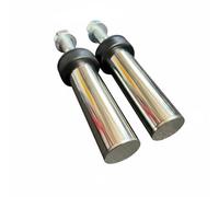 predolo 2 Pieces Squat Rack Plate Pin Easy Assembly Squat Rack Plate Storage Pegs Scratch Guard Strength Training Equipment for Bodybuilders, 150MM, Ss Head