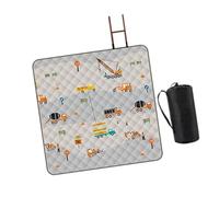 predolo 200 X 200 Cm Foldable Picnic Blanket for The Beach, Ideal for Parties And Classes, Engineering Pattern