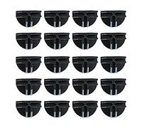 predolo 20x Cabinet Latch Buckle Clip Replace Replacement Lattice Corner Cube Wire Storage Cube for Storage Closet Cube Shelf, Black Semi Circle