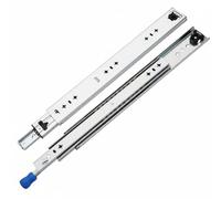 predolo 3 Section Ball Bearing Slide Smooth Sliding Heavy Duty Heavy Duty Drawer Rails for Under Stair Storage, 45CM, with Lock