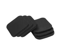 predolo 6 Anti-vibration Running Mats, Rubber Pads for Exercise Equipment, Static Pads, black
