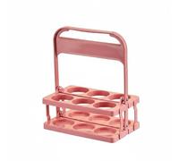 predolo 6 Bottle Carrier 6-Bottle Carrier Sturdy Foldable Beer Rack for Sing-Along, Pink, Pink, Small Approx. 300ml