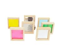 predolo 7piece Set, Stacking Blocks, Learning, Sensory Training, Coordination, Colorful Acrylic, And Girls, 10 cm