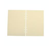 predolo 80 Sheets 6 Hole Binder Refill Smooth Writing 6-Hole Loose Leaf Paper Glow-in-the-Dark Blank Journal Refills for Journalers, Students, Journaling, Beige, Refill