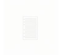 predolo 80 Sheets Loose Leaf Refill Paper Various Sizes Options Medium-Sized Refill Paper Multiple Designs Medium-Sized Journal Inserts for Students, White, A6 Lined