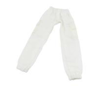 predolo Action Figure Trousers in 1:12 Scale for 15 Cm Tall Muscular Male Bodies, Suitable for Collector Dolls And Miniature Costumes, White