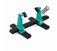 predolo Adjustable PCB Clamp 360-Degree Rotation Soldering Board Holder Metal Base Electronic Tool, Short, Adjustable Soldering Auxiliary Fixture with Soldering Iron Holder, Short Version