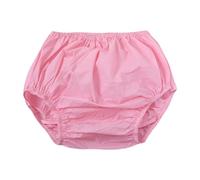 predolo Adult Diaper Cover Incontinence Pants Durability Reusable for Elderly Professional Practical Leakproof Waterproof, Pink, M