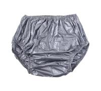 predolo Adult Diaper Cover Waterproof for Seniors Convenient to Put on and Take Off Professional Incontinence Pants Leakproof, Gray, L