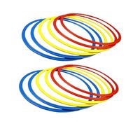 predolo Agility Training Rings, Home Gym, Agility Training, Portable And for Adults, Athletic, 30cm 12 Pieces