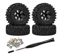 predolo And Tires for 1/30 Scale RC Car. Direct Replacement Accessories for SCX30, Black