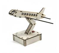 predolo Assembly Aircraft Model Science Education DIY Plane Kit Easy to Assemble Wooden Airplane Model for Students, Beginners, School, Classroom, Study