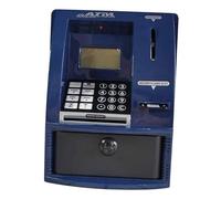 predolo ATM Piggy Bank Money Saving Box Automatic Money Scroll Educational Toys Cash Container for Kids, dark blue
