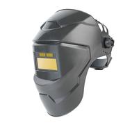predolo Auto Darkening Welding Helmet Protector Angle Adjustable Large View Welder Hood Cover, Gold