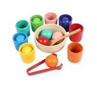 predolo Balls in Cups: A Sensory Toy for Training And Matching Skills in Children. Sorting Game.