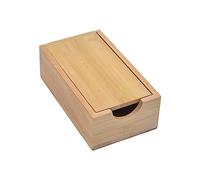 predolo Bamboo Dice, Collapsible Dice Box, Wooden Rolling Box, Dice Tray for Board Games, Tabletop Games, Role Playing Players, flat