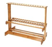 predolo Bamboo Fishing Rod Holder, Easy Installation, Floor Stand, Organizer for Boat, Fishing, Garage, Indoor, 47 Holes