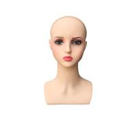 predolo Beauty Doll Head, Mannequin Head for Necklace, Wig Making, Styling Training Head, Wig Display for Cap, Pink lips