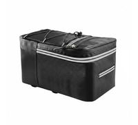 predolo Bike Rear Seat Bag Water Resistant Cycle Trunk Bag Reflective Strips Biking Accessory for Commuters, 12L, W Cover