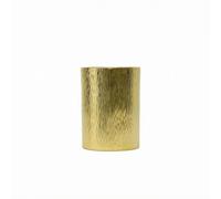 predolo Brass Beverage Container Metal Drinking Cup Hammered Finish Cylindrical Vessel Open Top Simple Shape Solid Build Reusable Drinkware Suitable for Home, Brass, 400ml