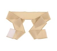 predolo Breast Compression Band Women Sports Chest Belt Adjustable Elastic Strap Shockproof Band Nylon Material Suitable for Fitness Pilates Training, Beige