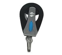 predolo Cable Pulley Wheel Snatch Block Practical Easy to Install Stainless Steel Nylon Swivel Wheel for Vessels Rowing Clothesline, Blue