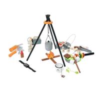 predolo Campfire Playset Wooden Pretend Campfire Camping Playset for Daycare
