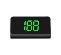 predolo Car Head Up Display Speedometer Modern Auto Universal LED Display Digital Speed Odometer for Various Vehicles Buses Suvs, Green MP H