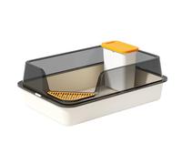 predolo Cat Litter Box Tall with Frame for Rabbits Small And Medium Animals